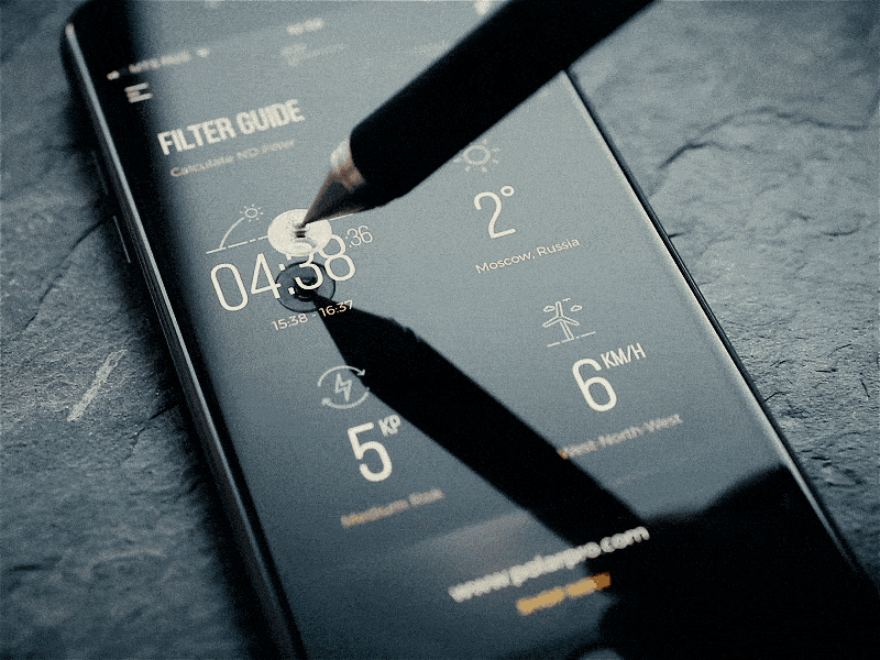 Polar Pro app - part I after effects animation application drone interactive iphone mobile trendy ui ux weather
