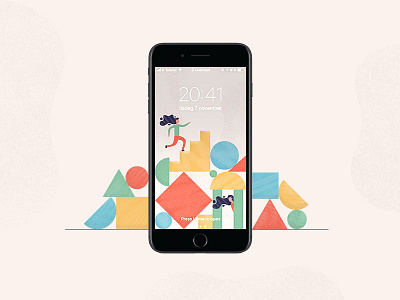 Hide and Seek - Phone Wallpaper and brushes character design hide illustration seek texture vector
