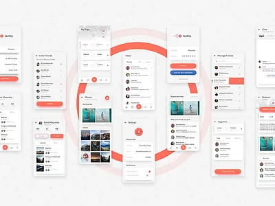 Trip Planner ios social startup travel trip ui ux