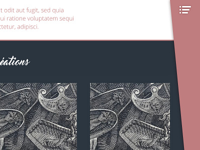 Les pétrifiantes {WIP #5} burger menu poster shop webdesign website