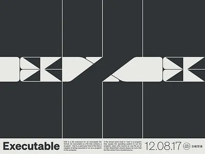 .exe maelstrom poster reverse contrast typography