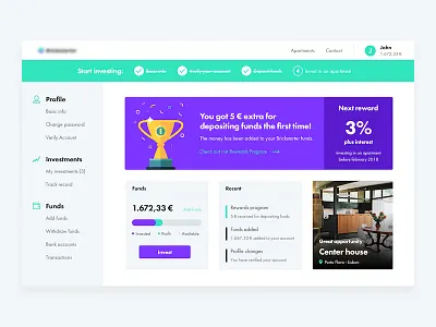 Dashboard WIP crowdfunding dashboard mockup sketch ui