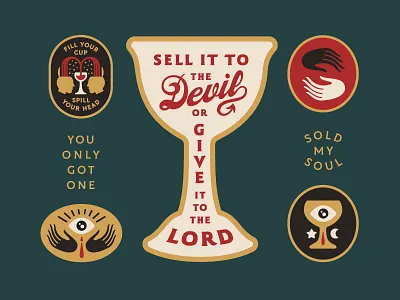 The Makery Experience Austin banner devil eyes goblet hands lord soul wine