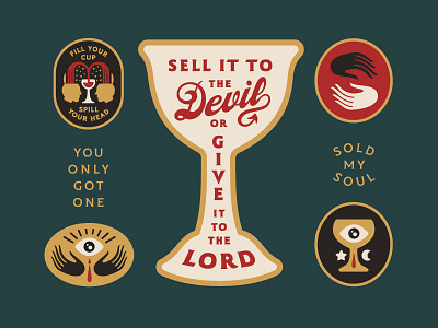 The Makery Experience Austin banner devil eyes goblet hands lord soul wine