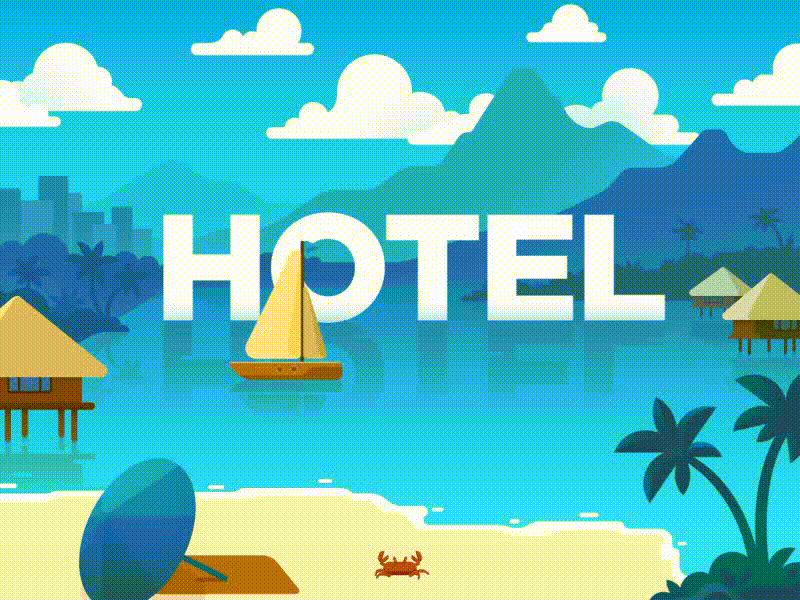 Free PSD: Hotel UI Kit apartments booking brown free hotel kit menu psd room ui web