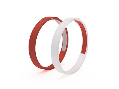 MedBand health medical device red wearable wrist band