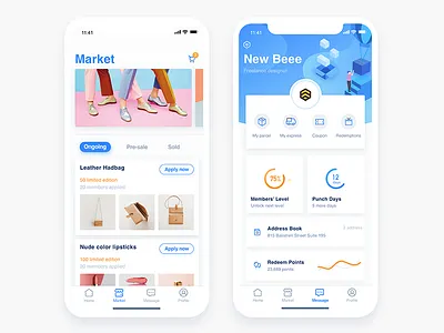 iPhone X - Market& Profile card ios11 iphone market profile x