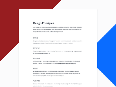 Design Principles academics college design system portal principles student student portal ui university ux