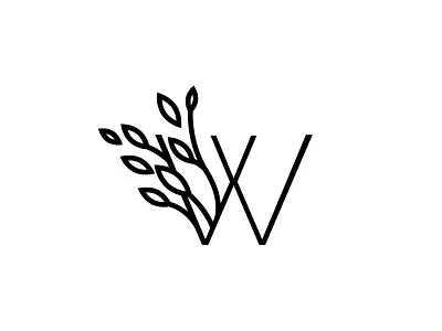 Wondery line art logo magic minimal monogram nature organic wild