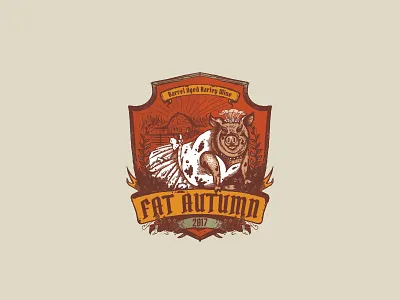 Pig in a wedding dress beer brand brewery fun logo pig