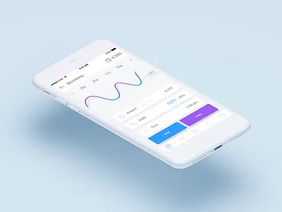 Option app application flat interface light minimalism ui ux white