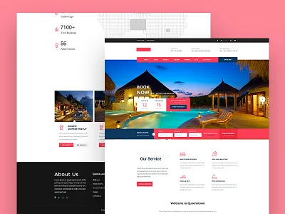 Hotel Booking Landing Page Design hotel book hotel booking website landing page resort travel web design