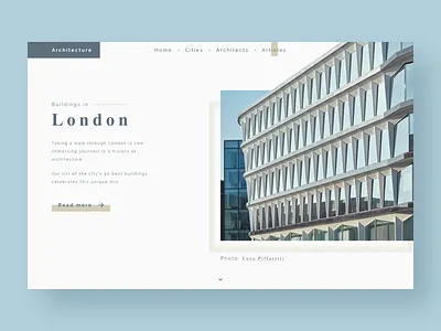 Architecture architecture bulding clean header landing page minimal