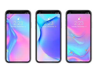 Free iPhone X - Notchless Wallpapers baugasm free wallpaper holographic iphone iphone x irridescent katro vasjen wallpaper x