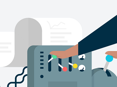 machine illustration animation illustration illustrator machine paper print