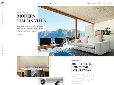 A - Architecture Bureau architecture construction photography portfolio ui web webdesign website