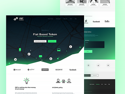 💸 Fiat Based Token website above bitcoin blockchain crypto currency ethereum figma ico landing page token website