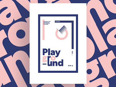 Playground ◼️ playground poster typography wix
