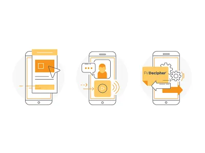 Decipher Icons digital icon illustration minimal outline product simple