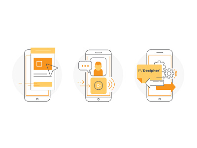 Decipher Icons digital icon illustration minimal outline product simple