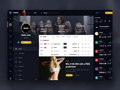 Stavki Bookmaker's Page bet bets betting bookmaker bwin casino fight football interface odds slots sport