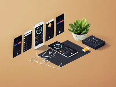 Tegra - Digital Agency - Mobile Apps Presentation branding clean concept design interface mobile sketch ui web