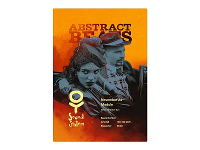 Abstract Beats: OY Sound System abstract event graphic design music party poster print