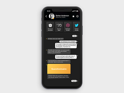 Daily UI Challenge #013 Direct Messaging cards challenge chat dailyui dark direct messeging japan message tokyo ui ux