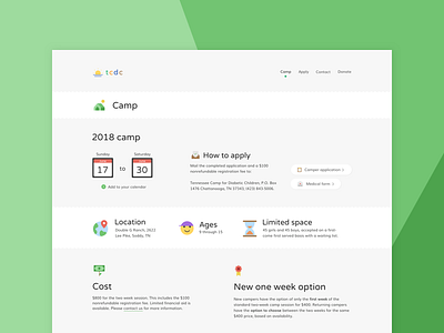 Tcdc Camp camp desktop fun site website