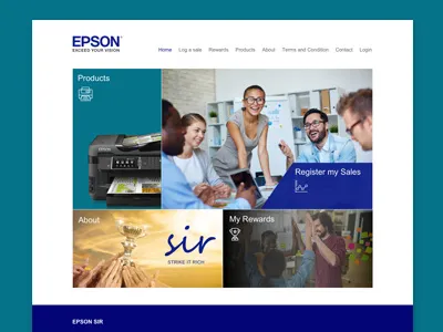 Epson Sir Portal ui ui design ux ux design