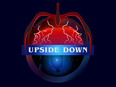 The Upside Down Soccer-Themed Badge badge hopper smoke monster soccer badge stranger things stranger things 2 the upside down upside down