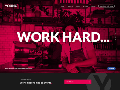 Young Uitzenden design events festival homepage music uitzenden webdesign website work young