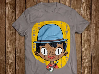 Rude Boy Willie banjo character clawhammer tee