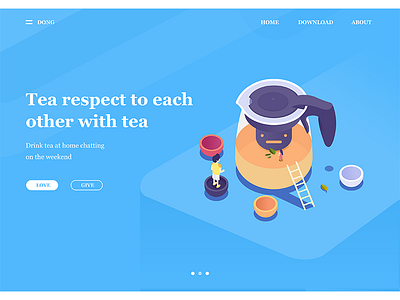 Kung Fu tea 2.5d banking chart clean color finance illustration internet isometric payment ui web