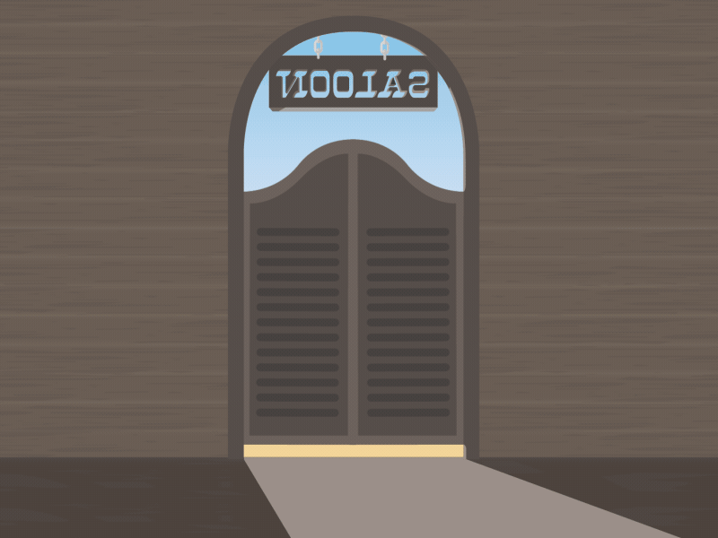 Cowboy Clumsy 2d ae after effects clumsy cowboy gif humor illustration lol loop shadow western