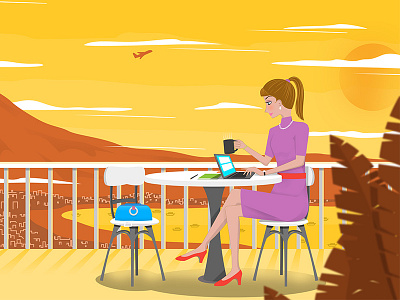 Bella V2 adobe artwork blogging character creatives design girl illustration pixel poster vector