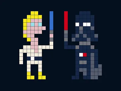 The Last Jedi ⚔️ 8 bit darth vader retro skywalker star wars