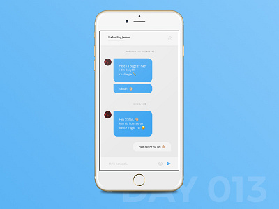 #013 - Direct message 13 dailyui day day13 direct message twitter
