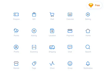 E Commerce icon set e commerce freebie icon icons set shopping tone two