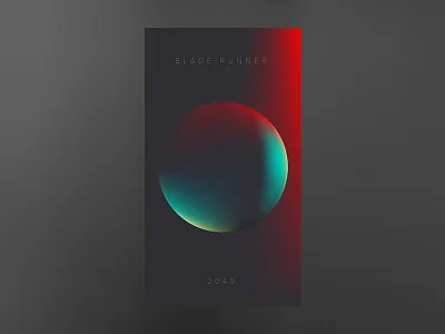 Blade Runner poster blade runner concept futurism minimalism sci fi