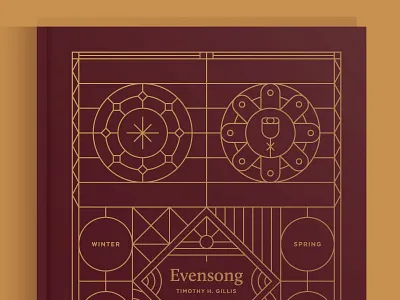 Book Cover Illustration book branding design foil gold icon identity illustration poem