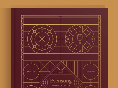 Book Cover Illustration book branding design foil gold icon identity illustration poem