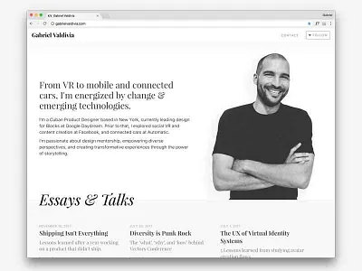 Portfolio Update design personal portfolio site web website