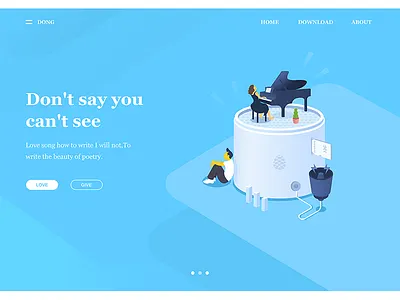 listen to music 2.5d chart china clean color finance illustration internet isometric payment ui web