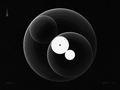 Transcendent Form Series II 3d art circle future geometric illustration line modern poster shading space