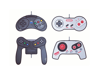 Retro Joystick No4 80s 90s arcade atari design game video gaming illustration joystick nintendo retro stickers