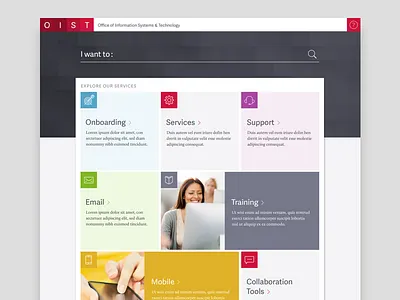 OIST Homepage Design Concept design visual