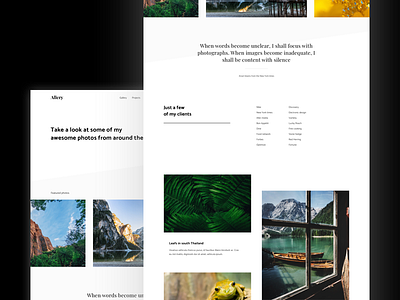 Portfolio WP theme clean design gallery landing layout minimal photo portfolio simple web website wordpress