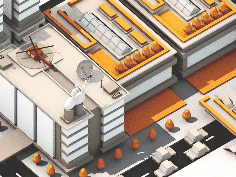 Fall animation c4d cinema 4d fall gif isometric loop low poly motion graphics