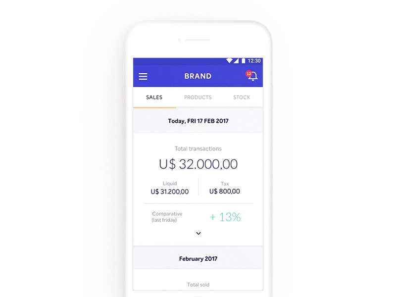 Dashboard business app android app bank business card ios list motion payments principle ui ux